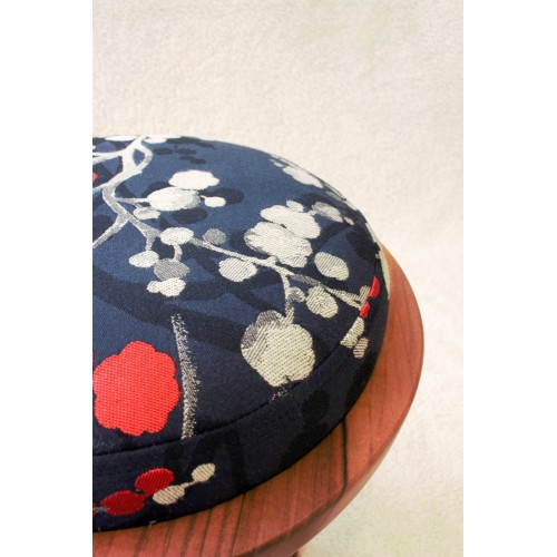 Tabouret Noyer floral