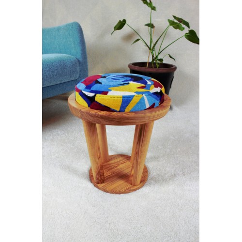 Tabouret Frêne floral